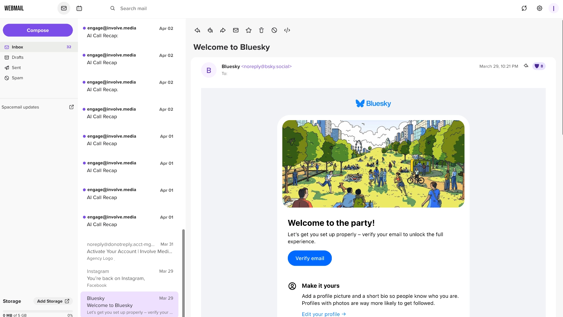 Professional business email setup with custom domain