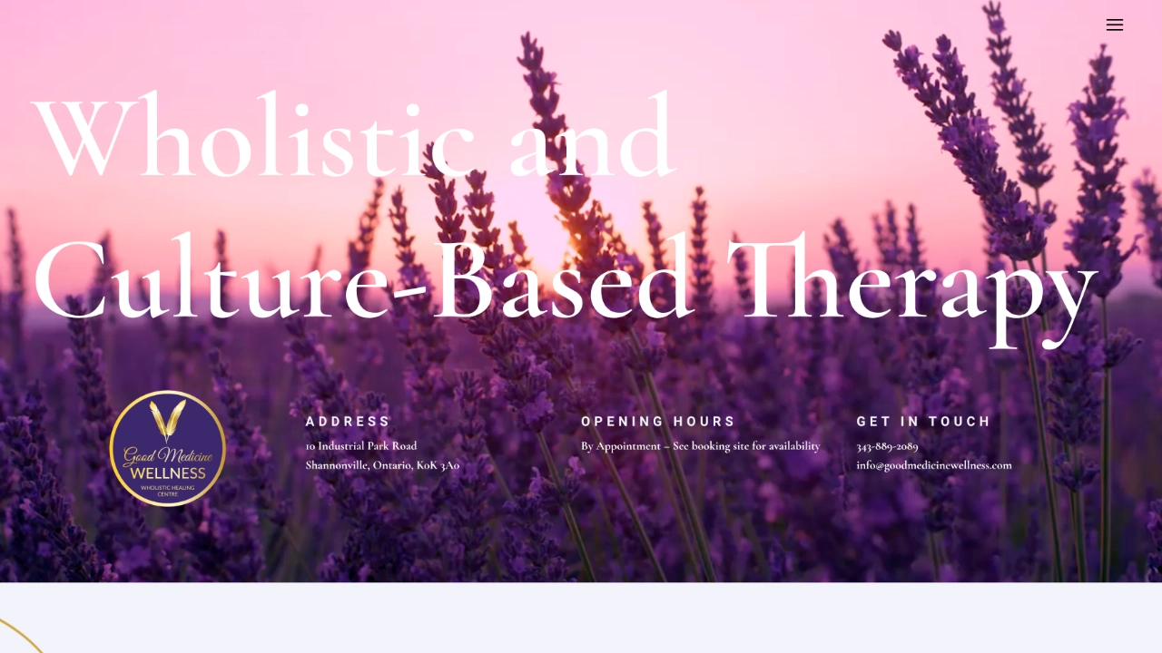 Good Medicine Wellness website